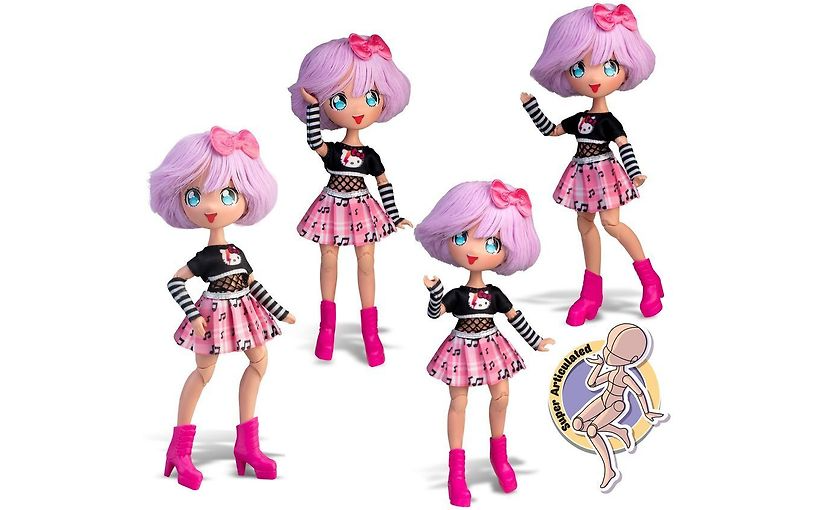 Hello Kitty Manga Doll Teddy Rock