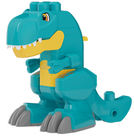 MEGA BLOKS Build & Chomp Dinosaurie med rullande hjul