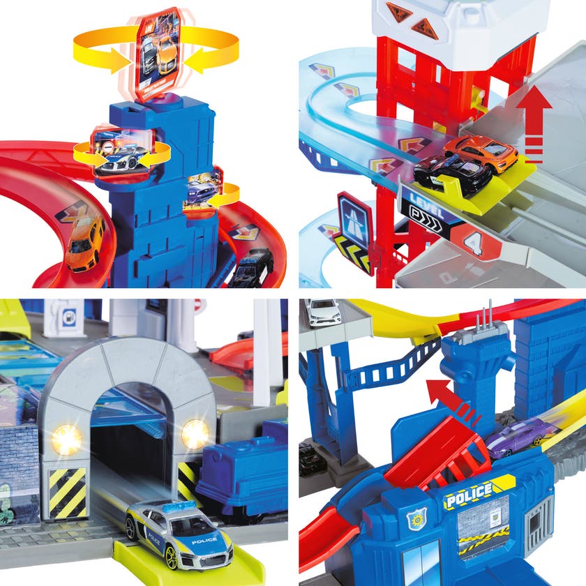 Majorette Majorette Super Chase Center Med 5 Bilar