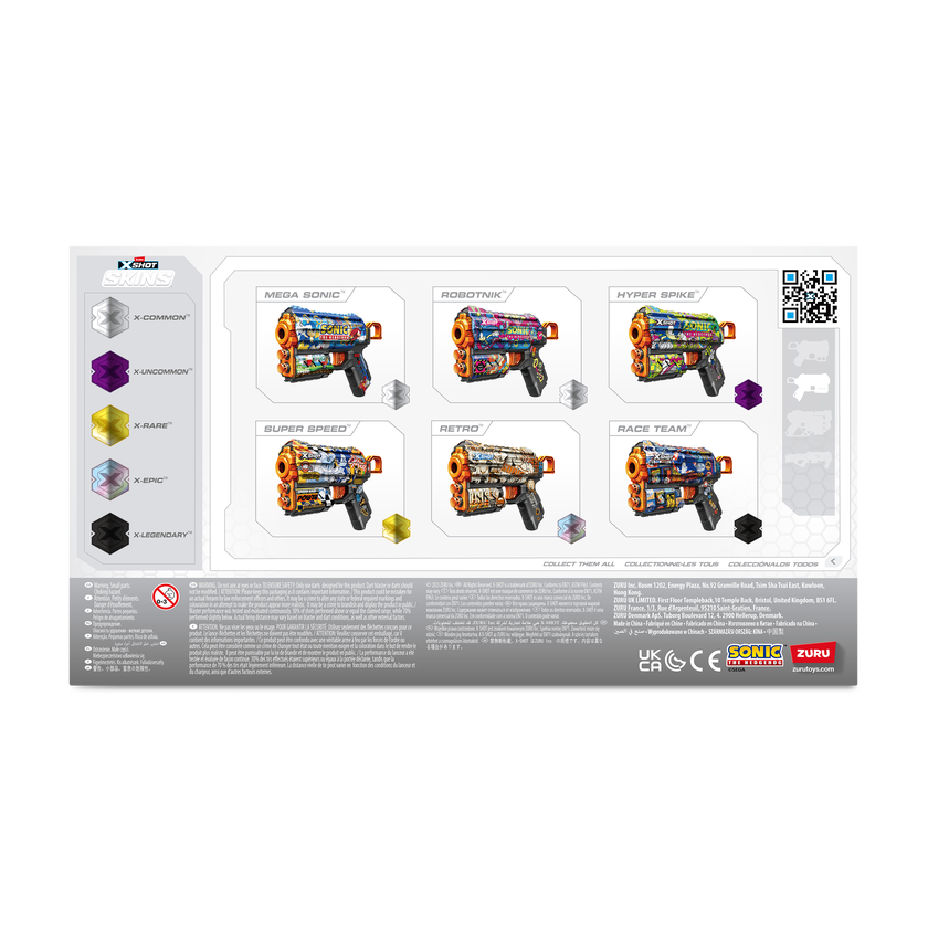 XSHOT SKINS-FLUX(8 Darts) SONIC