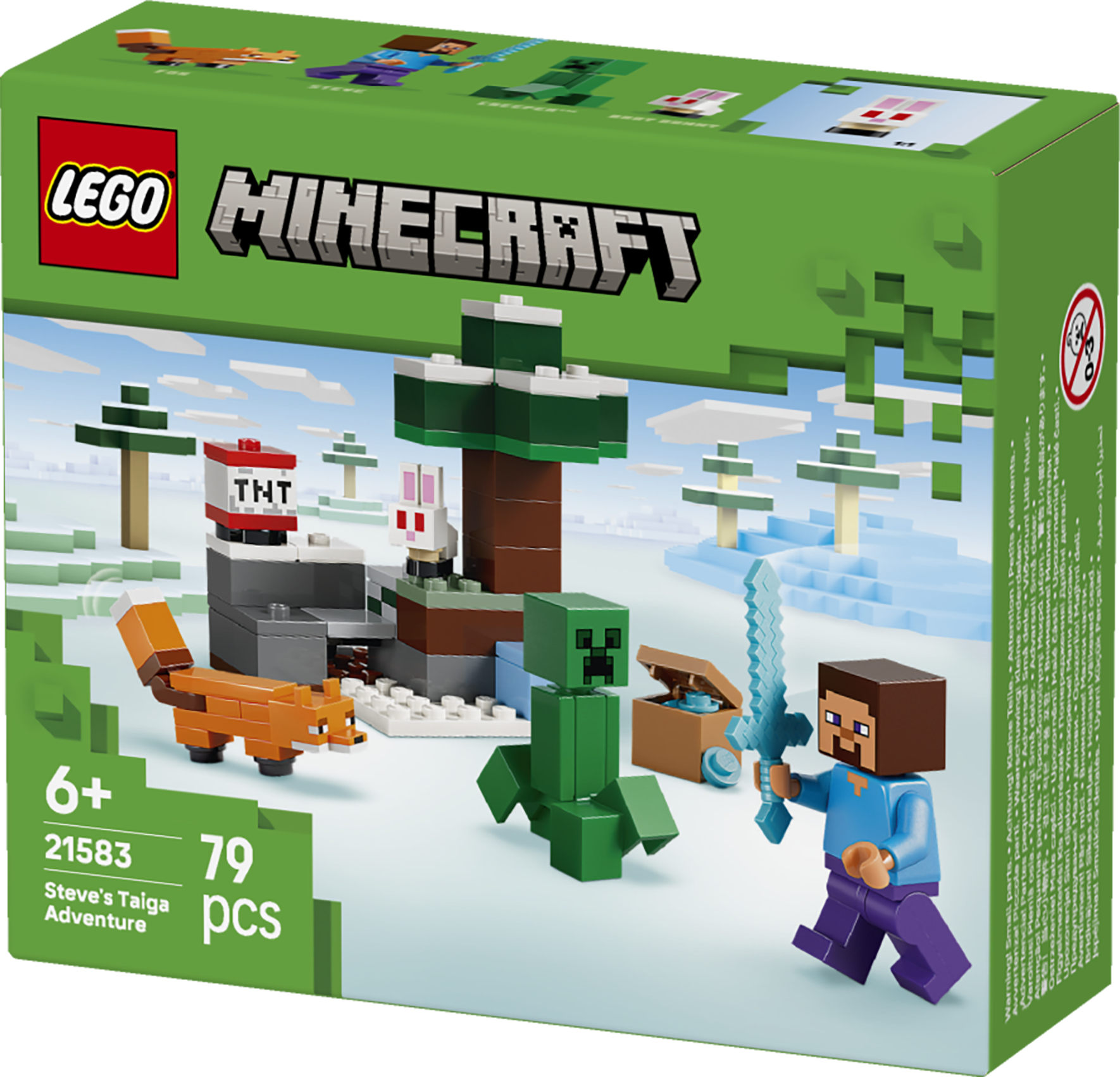 LEGO® Minecraft® Steves taigaäventyr Present till spelare 21583