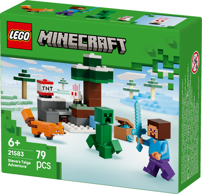LEGO® Minecraft® Steves taigaäventyr Present till spelare 21583