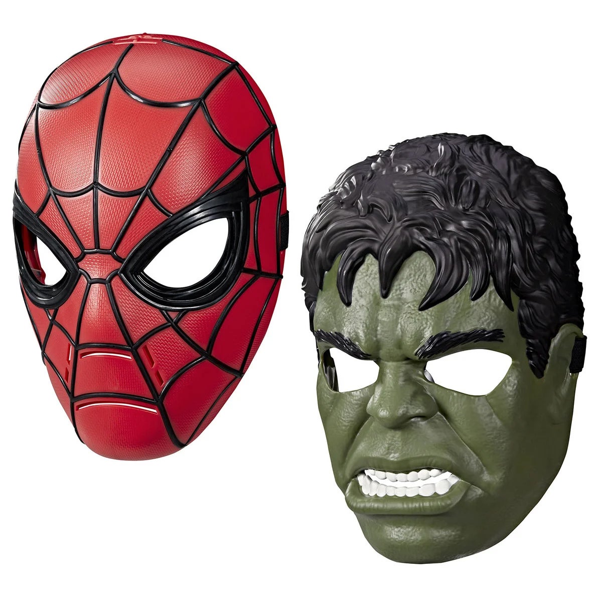 Marvel masker - Spiderman och Hulken