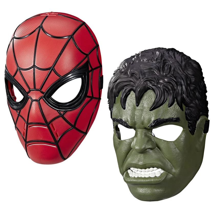 Marvel masker - Spiderman och Hulken