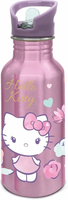 HELLO KITTY Aluminiumflaska med Sugrör 545 ml
