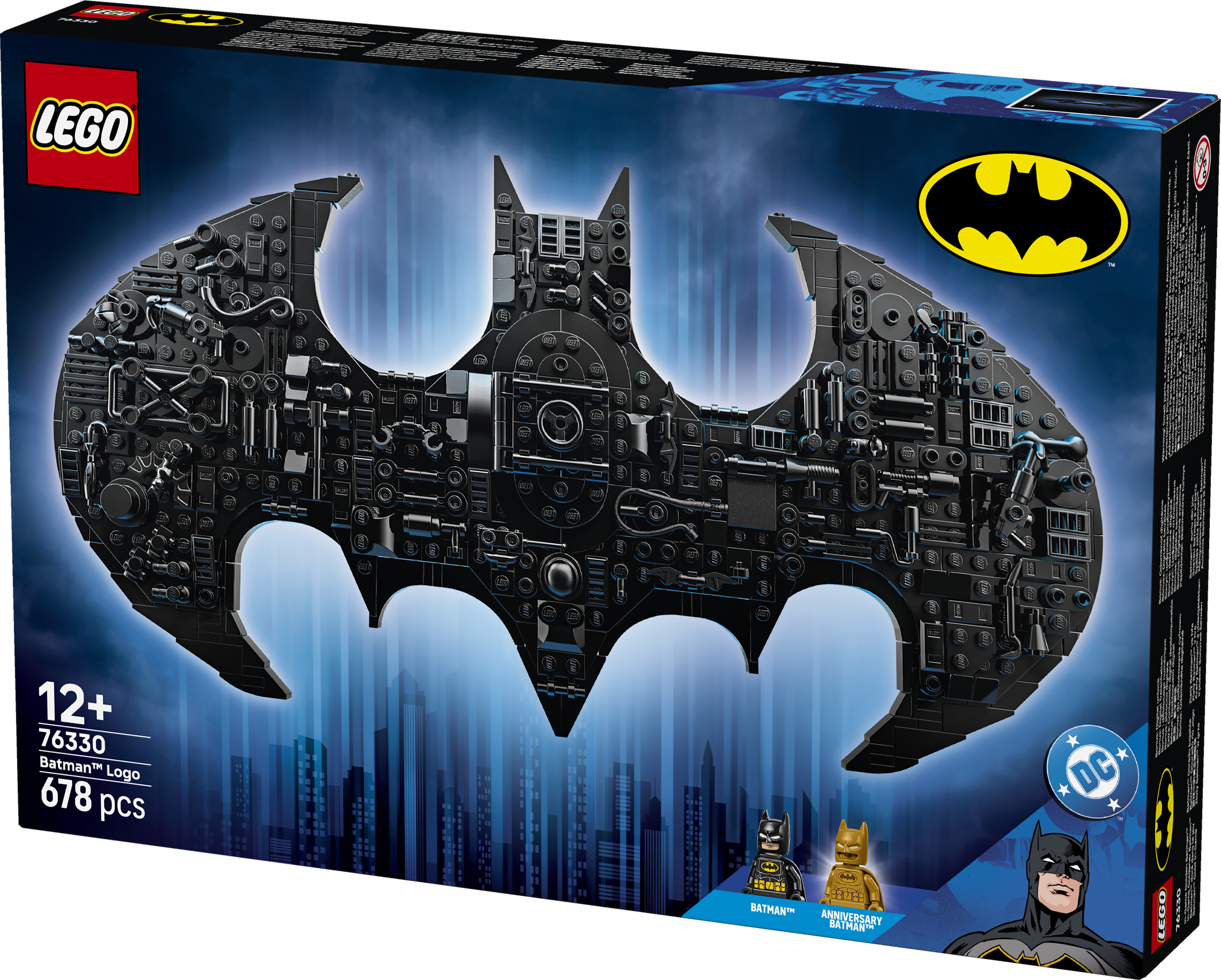 LEGO® DC Batman™: Batman logotyp, Byggleksak med syperhjälte 76330