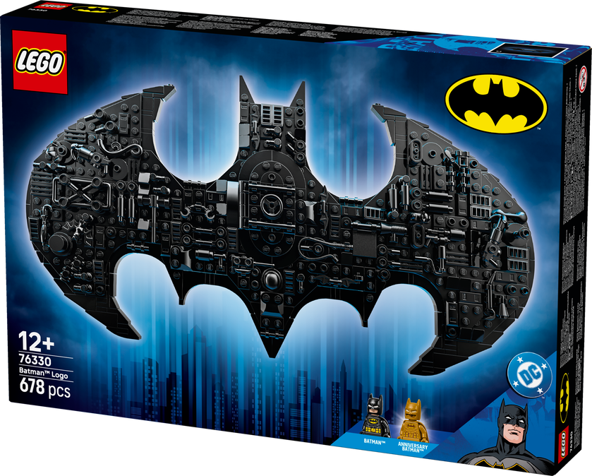 LEGO® DC Batman™: Batman logotyp, Byggleksak med syperhjälte 76330