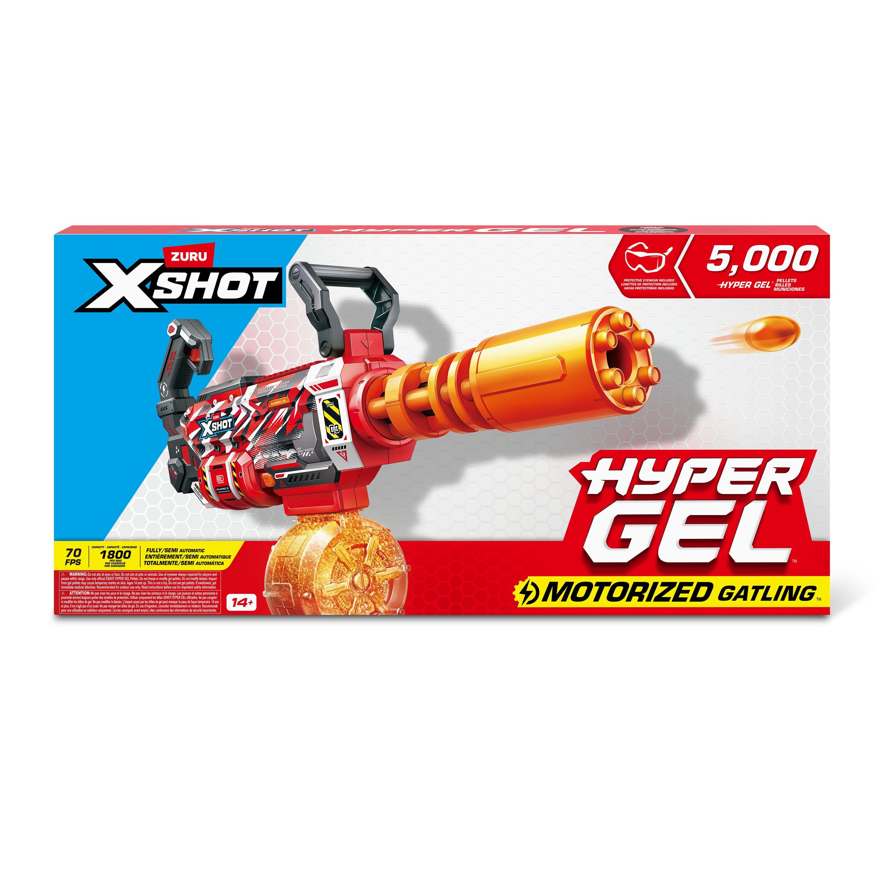 XSHOT Hyper Gel Motoriserad Gatling-blaster