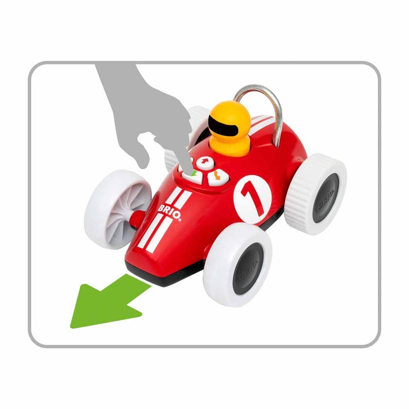 BRIO 30234, Lek & lär actionracer Röd
