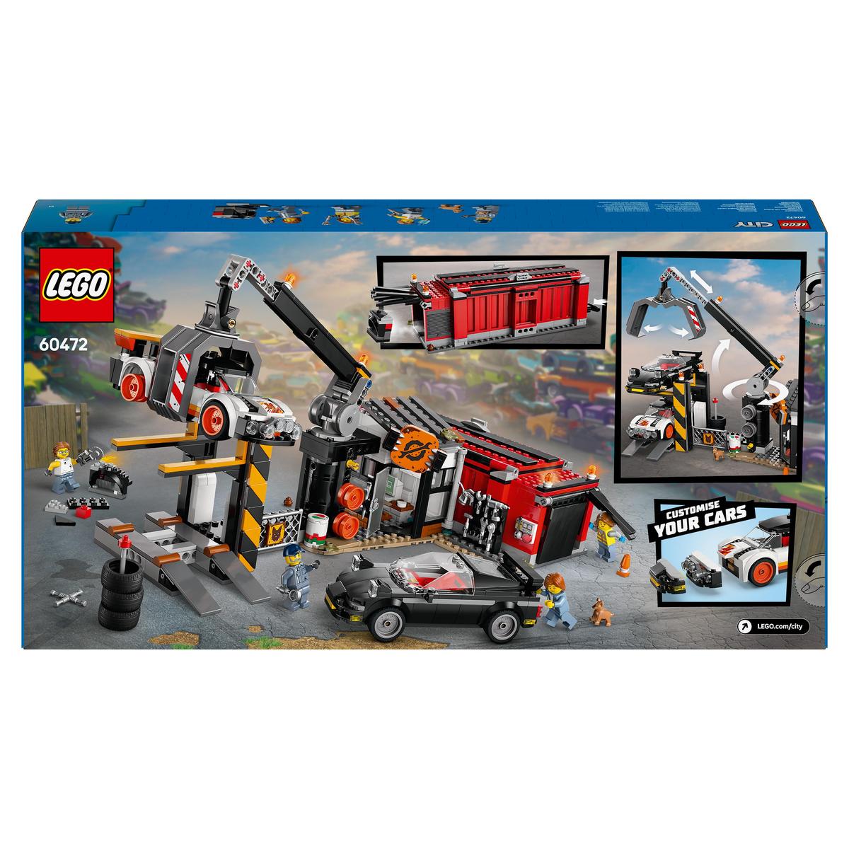 LEGO My City 60472, Skrotupplag med bilar