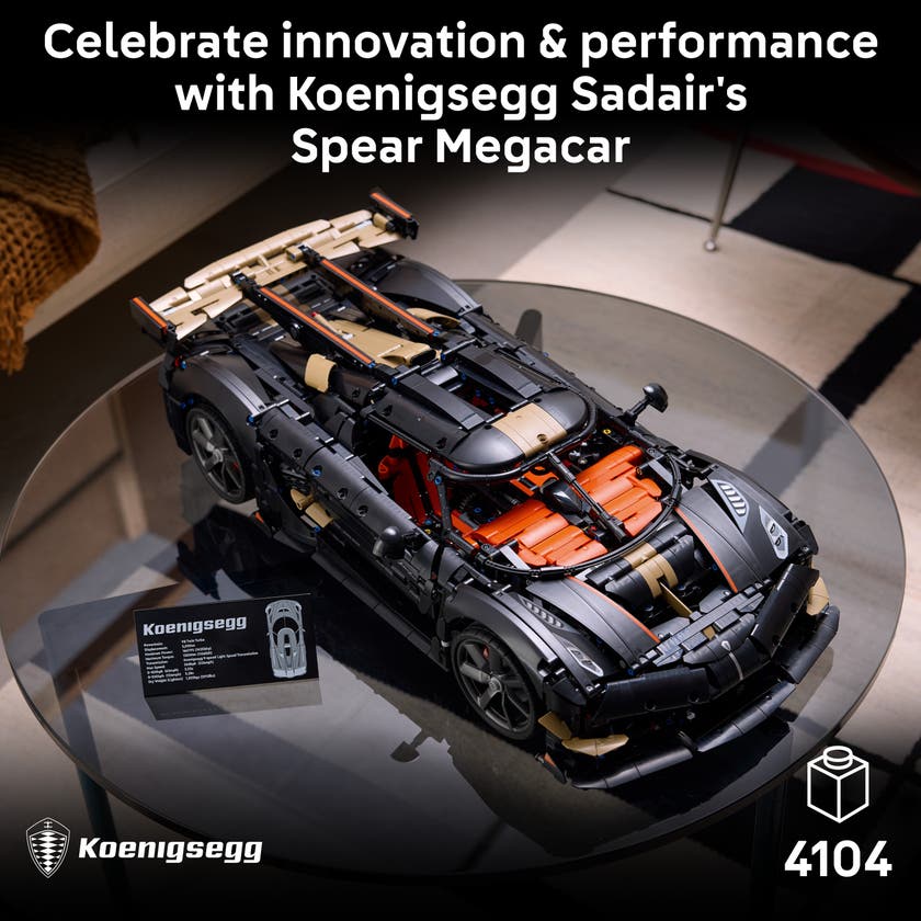LEGO® Technic Koenigsegg Sadair's Spear Megacar 42232