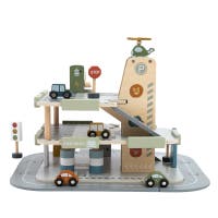 NAP Garage i trä för leksaksbilar