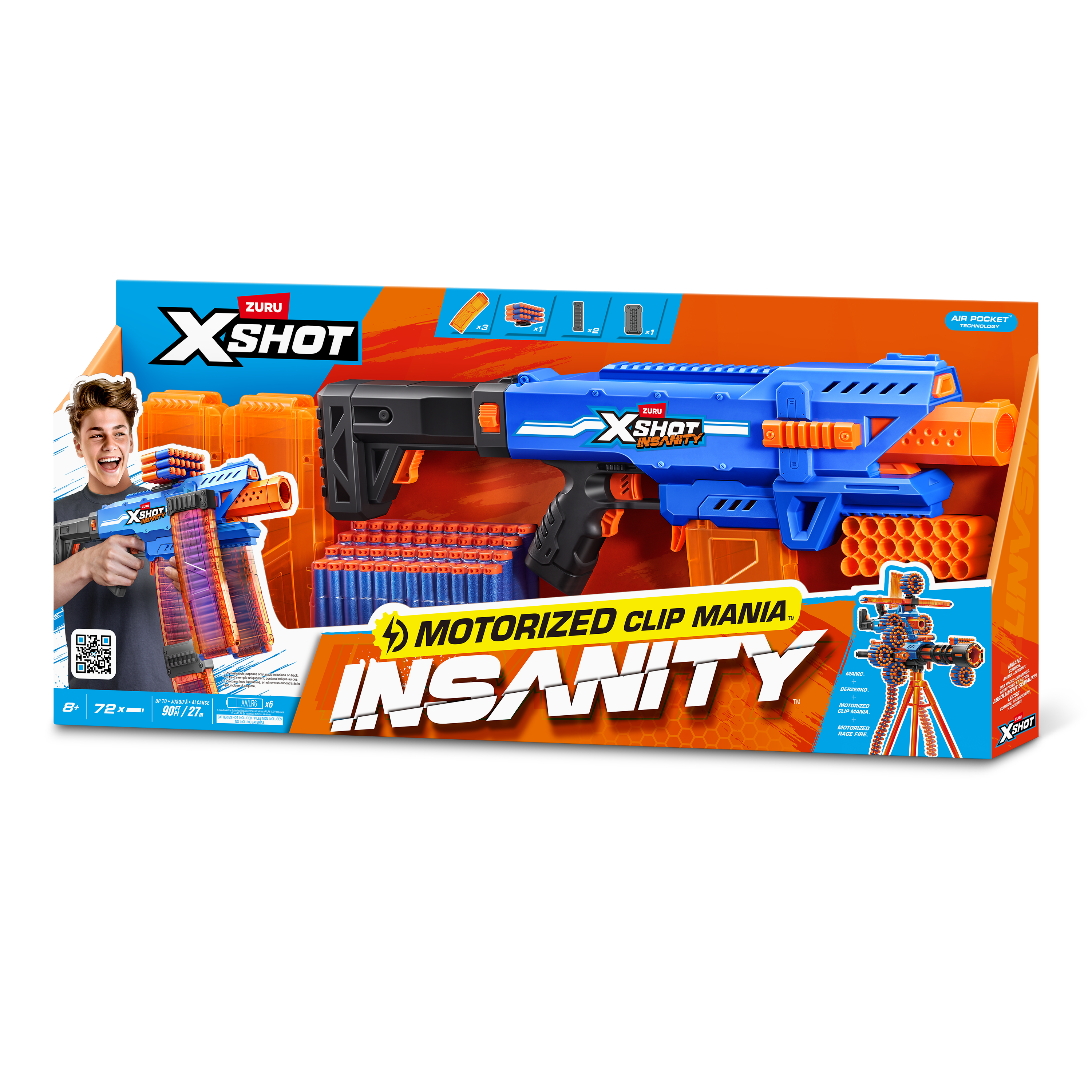 XSHOT Insanity Motorised Clip Blaster
