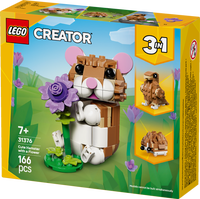 LEGO® Creator 3-i-1 Söt hamster med blomma Leksak 31376