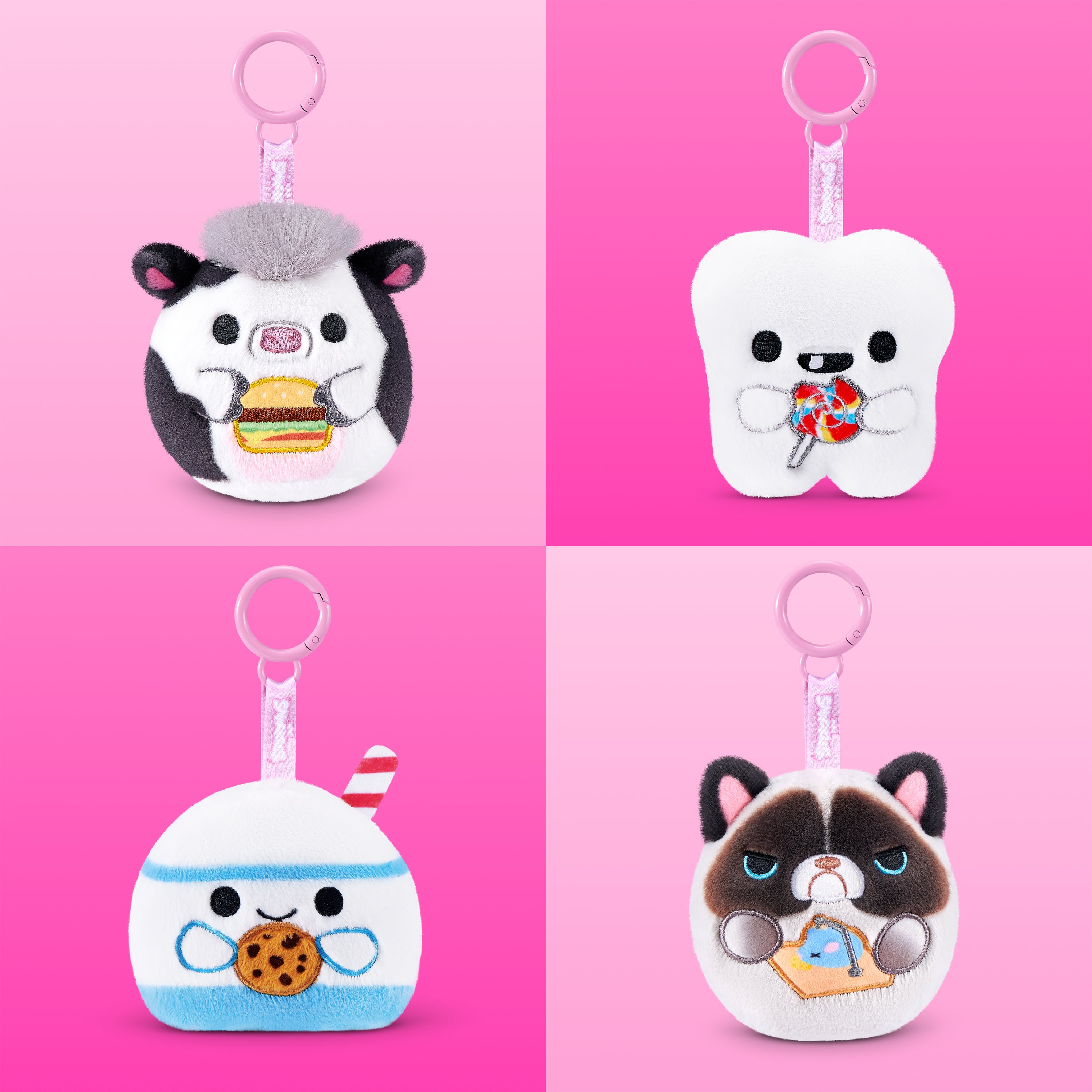 Snackles Keychains 8 cm gosedjur 