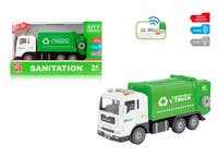 Rapid Speed - Sopbil 1:32 grön ljud & ljus