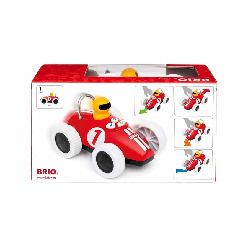 BRIO 30234, Lek & lär actionracer Röd