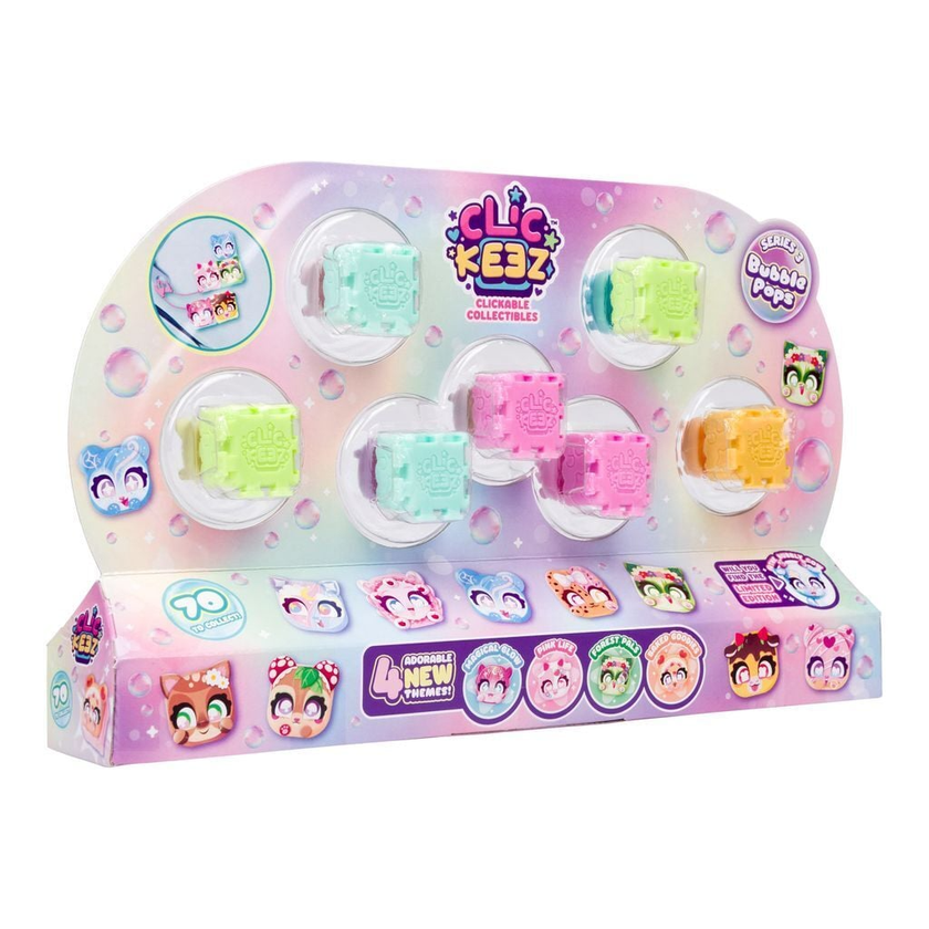 Clickeez Klickbar Fidget-Nyckelring 12 Figurer