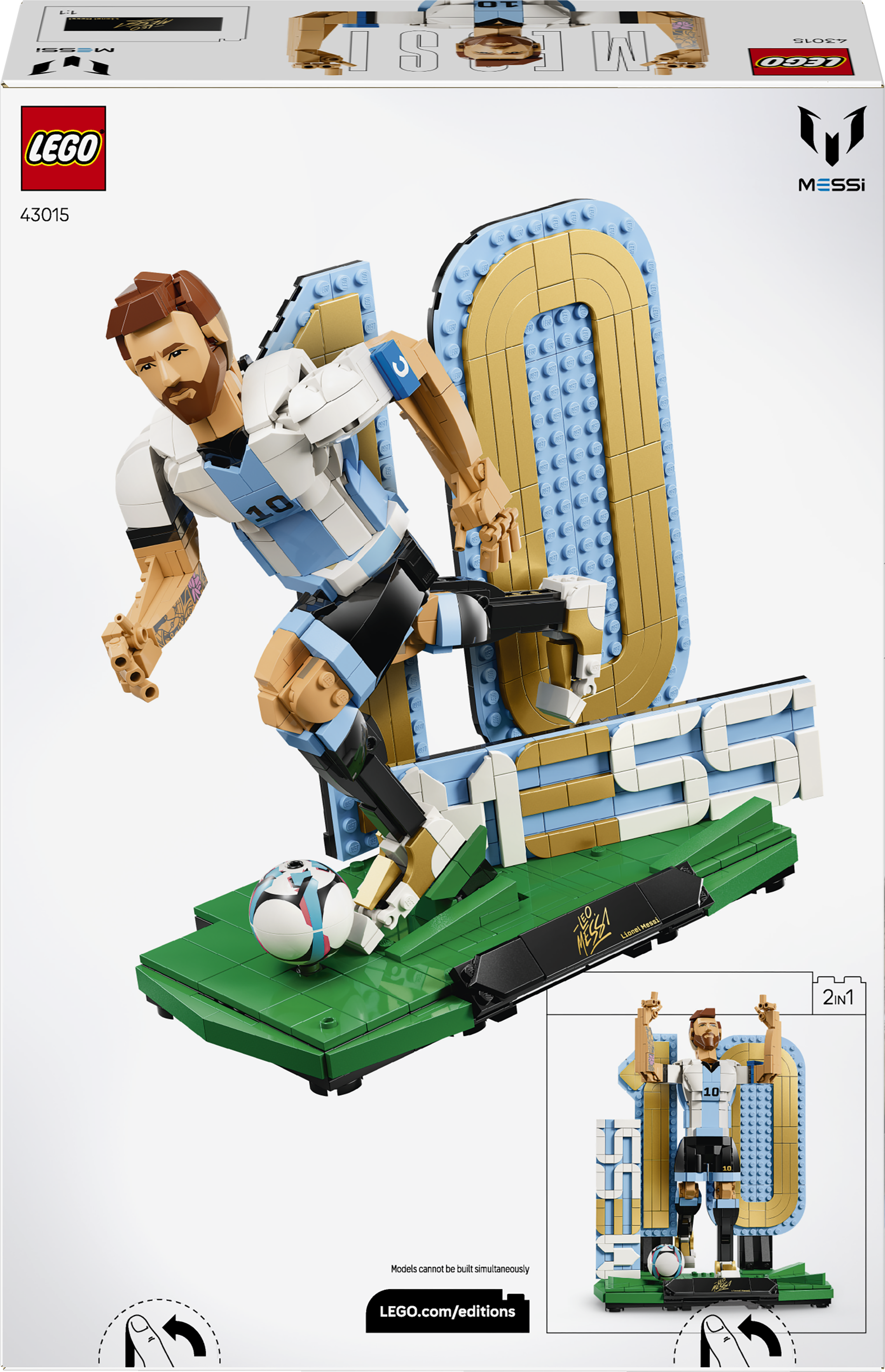 LEGO® Editions Lionel Messi – fotbollslegend Set 43015