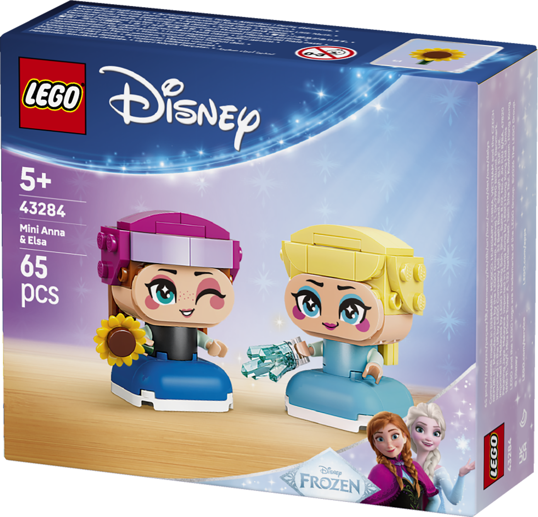 LEGO® ǀ Disney Frozen Anna och Elsa i miniformat Byggleksak 43284