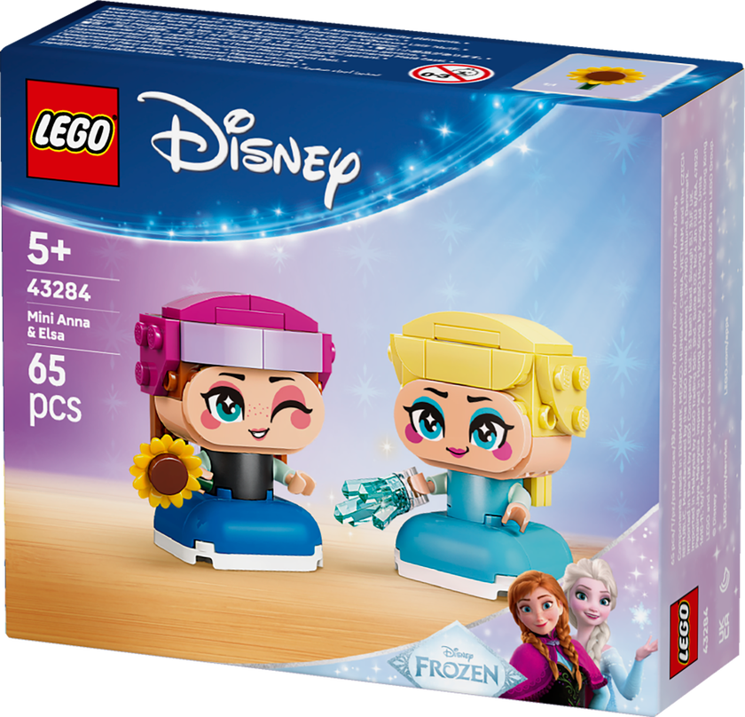 LEGO® ǀ Disney Frozen Anna och Elsa i miniformat Byggleksak 43284