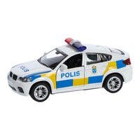 Polisbil i metall 1:32 Svensk