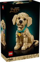 LEGO® Icons Golden retriever-valp – Bygg- och heminredningsset med djurfigur för vuxna – 11384