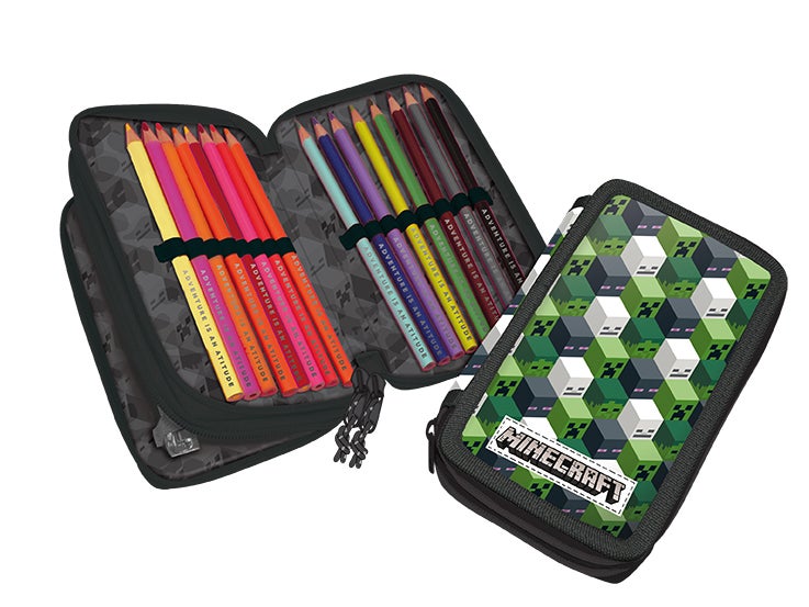 Minecraft, Dubbelt Pennfodral med Innehåll