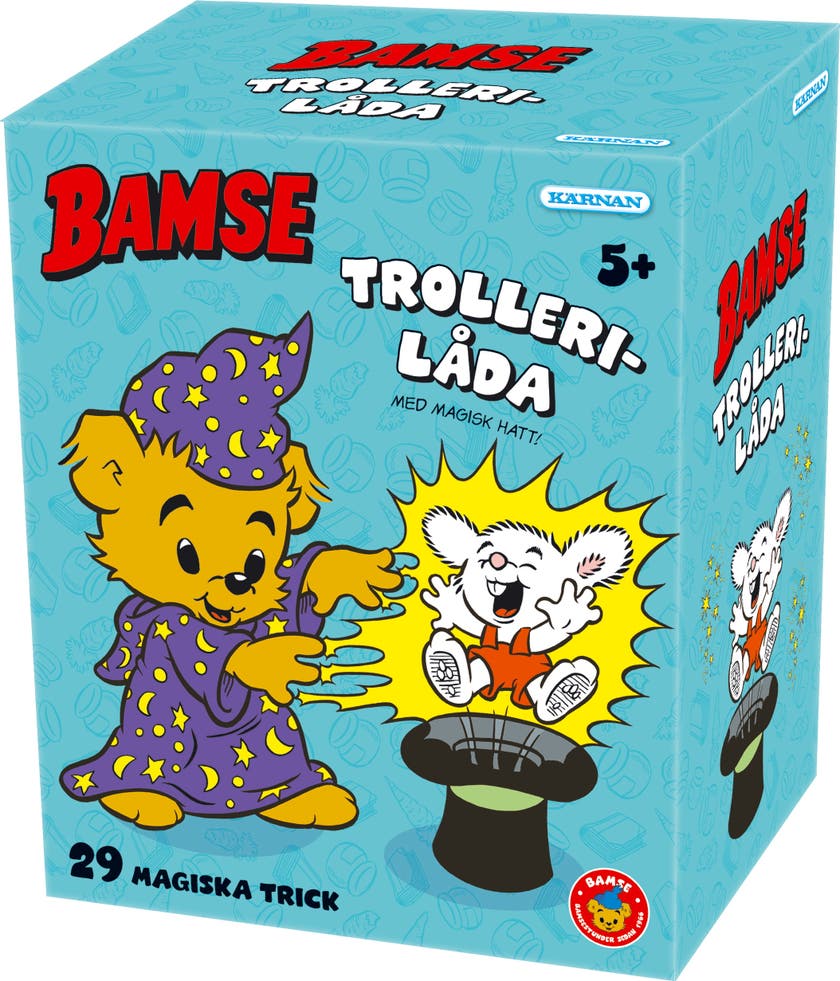 BAMSES TROLLERILÅDA MED HATT