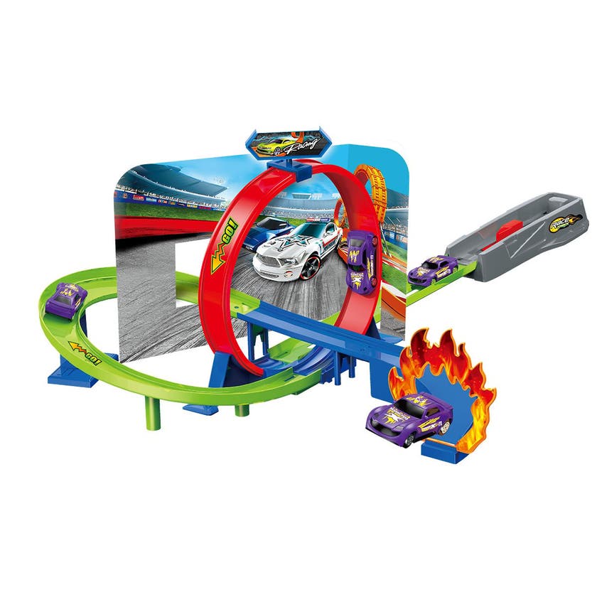 Track Racing, Skjutramp med loop och 1 bil