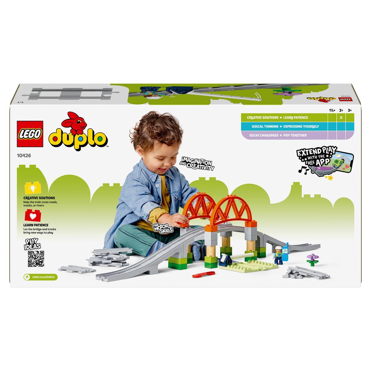 LEGO DUPLO Town 10426, Tågbro och spår – Expansionsset
