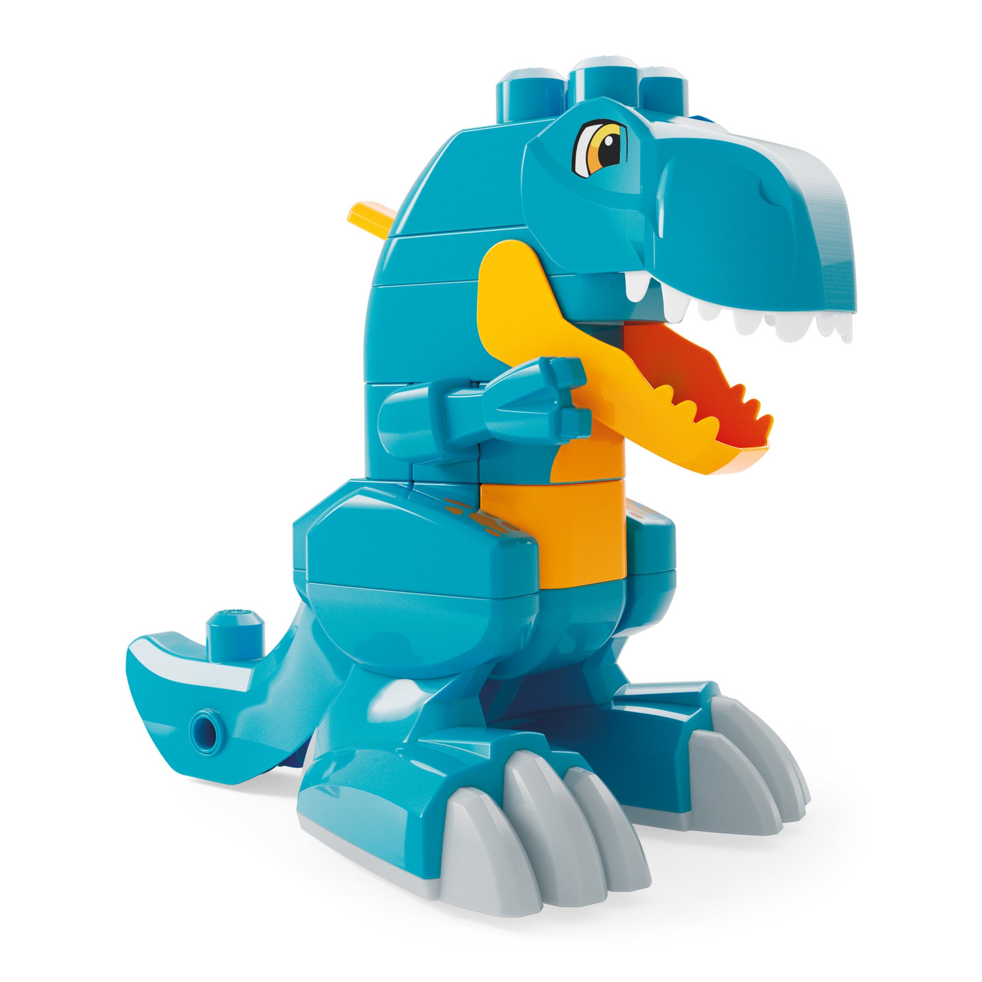 MEGA BLOKS Build & Chomp Dinosaurie med rullande hjul