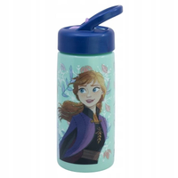 FROZEN, Vattenflaska med sugrör, 420ml
