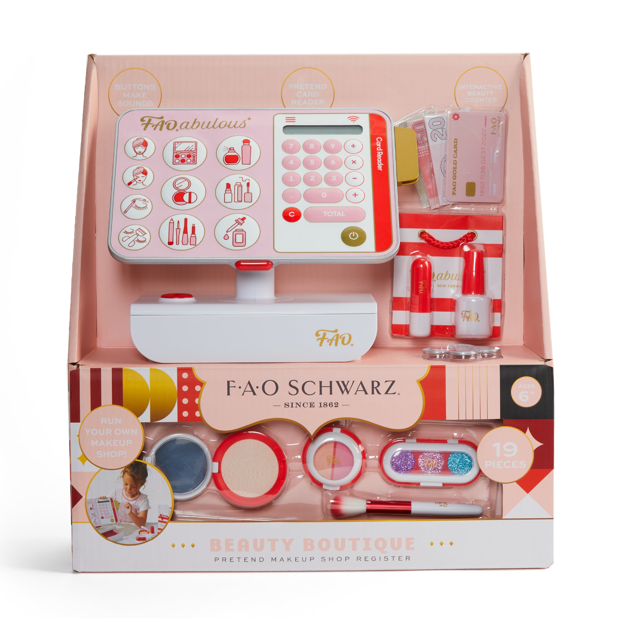 FAO SCHWARZ Sminkbutik med kassasystem