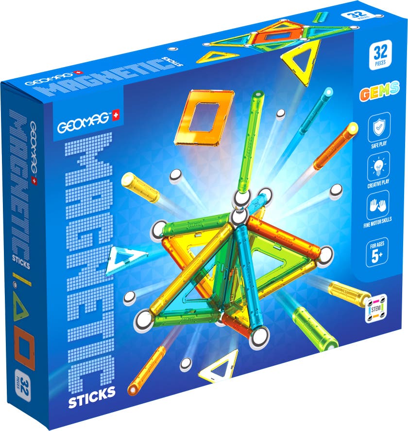 Geomag Magnetic Sticks Gems 32
