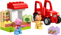 LEGO® DUPLO® Greta Gris Traktor och marknad Byggleksak med körbar bondgårdstraktor – 10468
