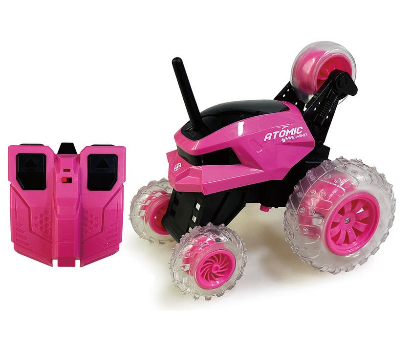 Radiostyrd stuntbil med spinning och ljus rosa – Fusion