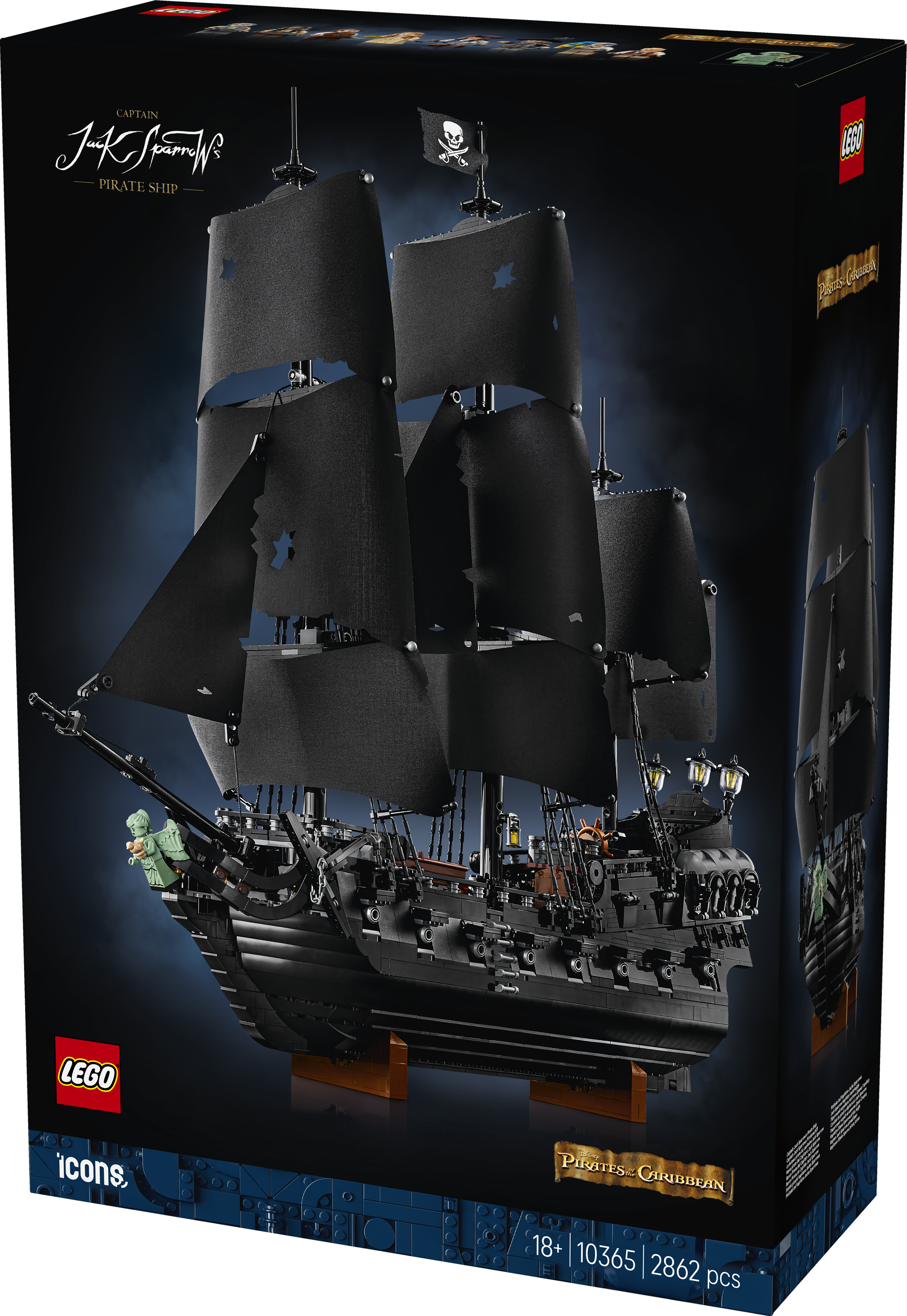 LEGO® Icons Kapten Jack Sparrows piratskepp, Byggset för vuxna 10365