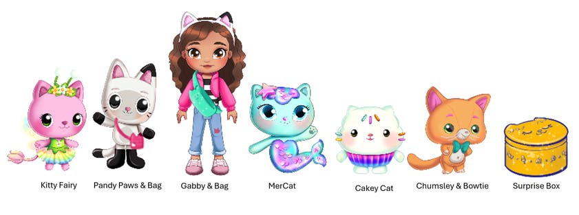 Gabby's Movie Big Cat-Venture 6 Figure Giftset