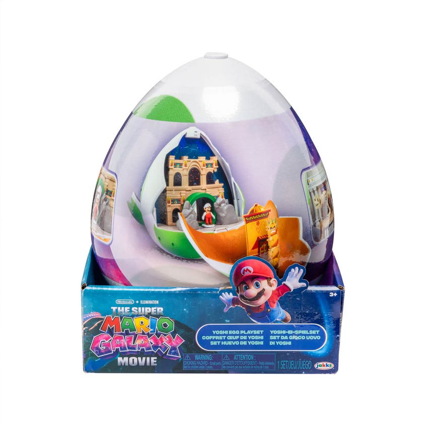 Mario Galaxy Movie Yoshi Egg Playset – 2-sidigt lekset
