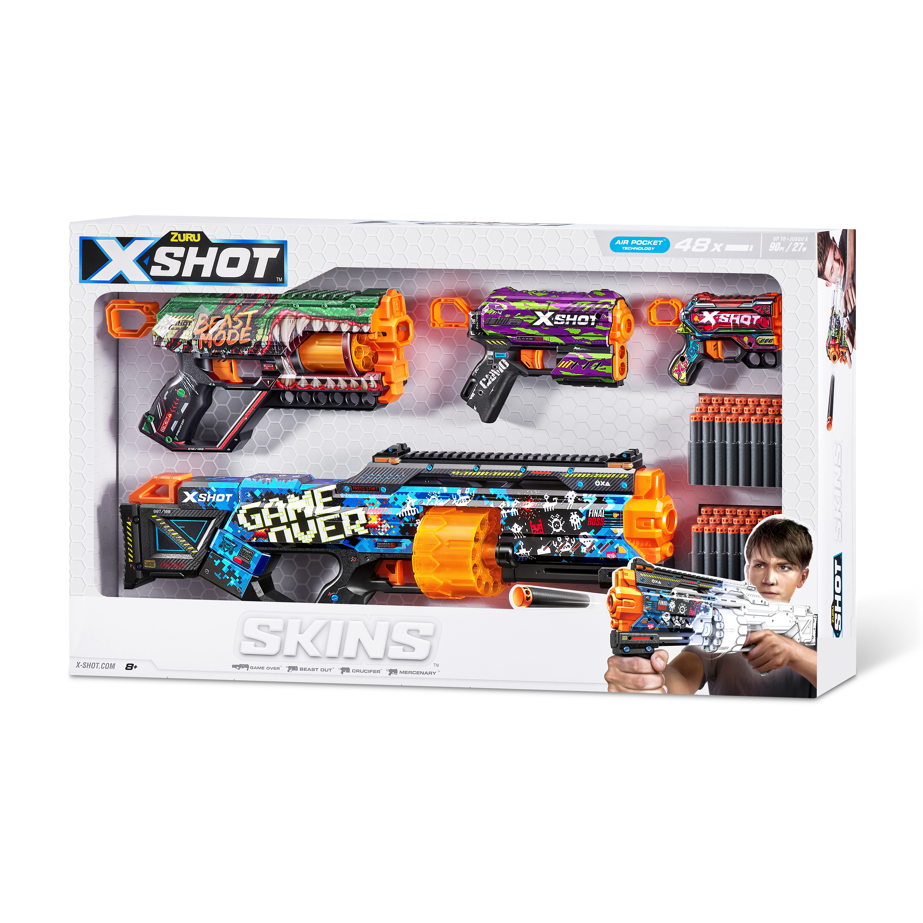 XSHOT Skins Mix Combo Last Stand, Griefer, Flux and Menace