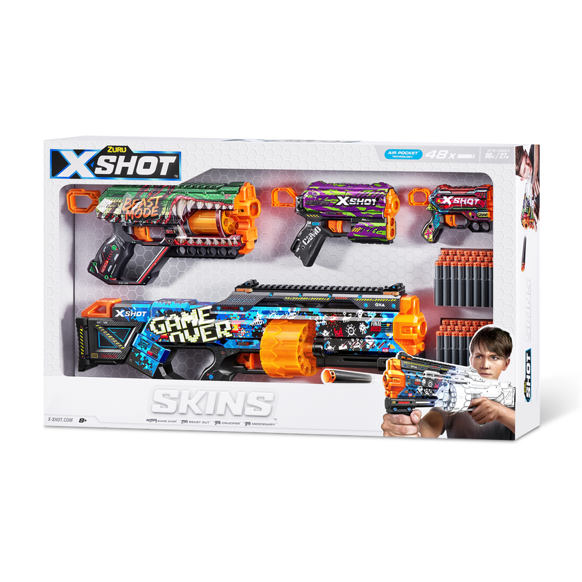 XSHOT Skins Mix Combo Last Stand, Griefer, Flux and Menace