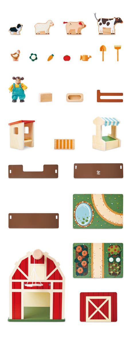 Hape Happy Farm Playset
