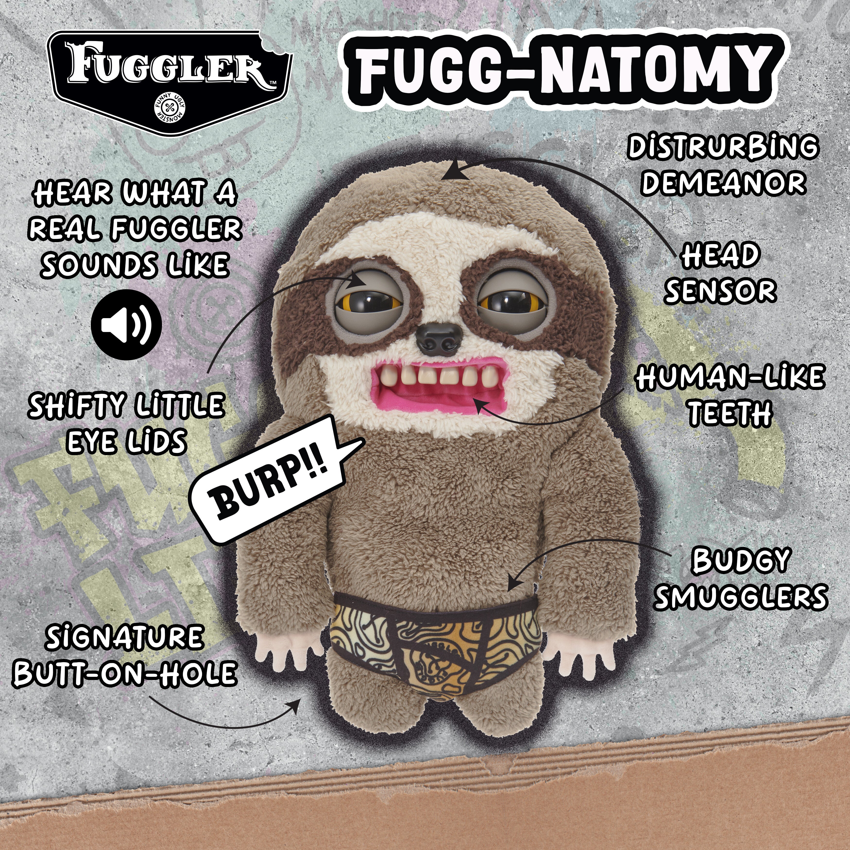 Fugglers Sickening Sloth Deluxe Puppetronic