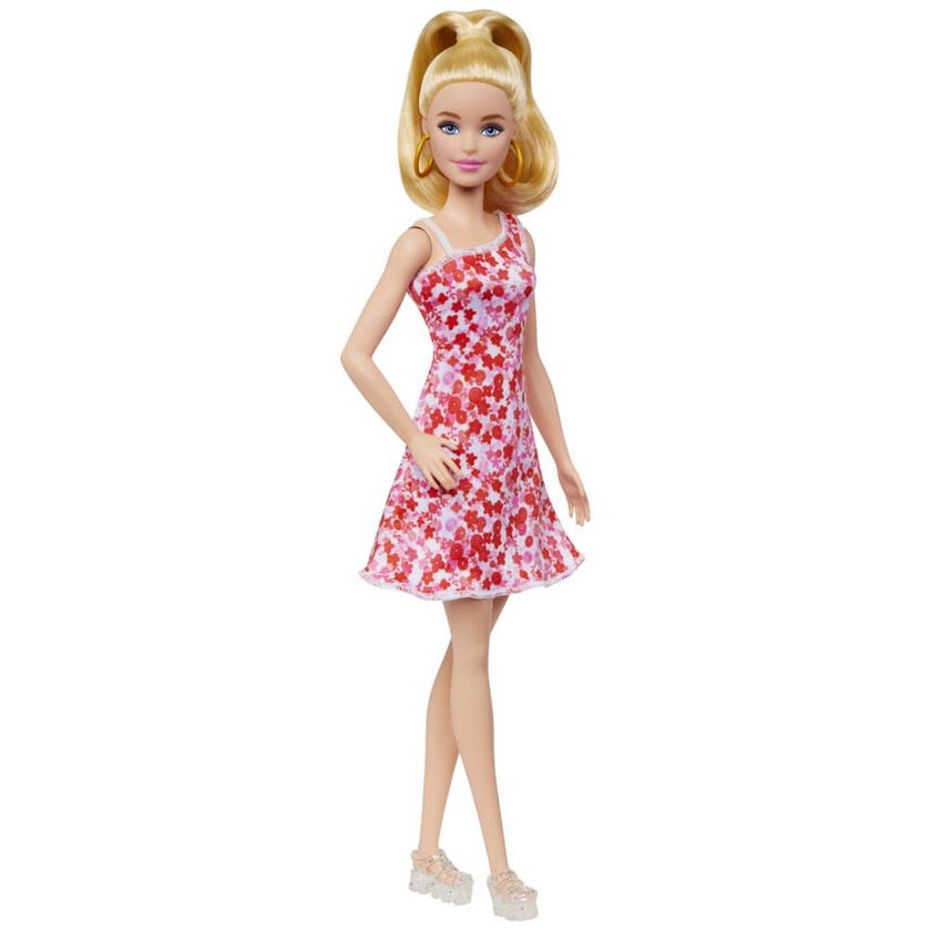 Barbie, Fashionista rosablommig klänning