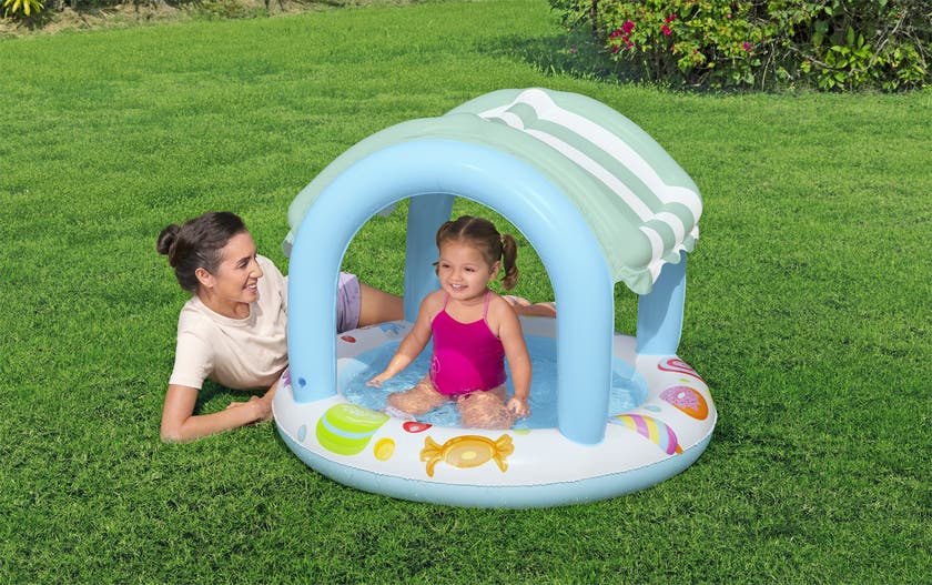 Bestway, Φ41" X H33"/Φ104M X H84Cm Sweet Shoppe Shaded Kiddie pool