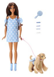 Barbie Twinning Looks Brunette Polka Dots