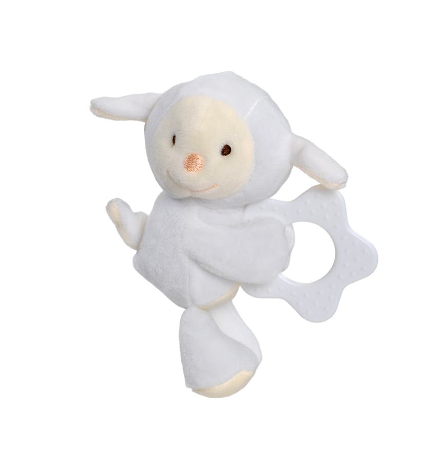 Sweeties Baby, Skallra med Bitleksak Lammet Louie 14 cm