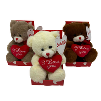 Sweeties - Valentine nalle 15 cm med hjärta i mjuk plysch
