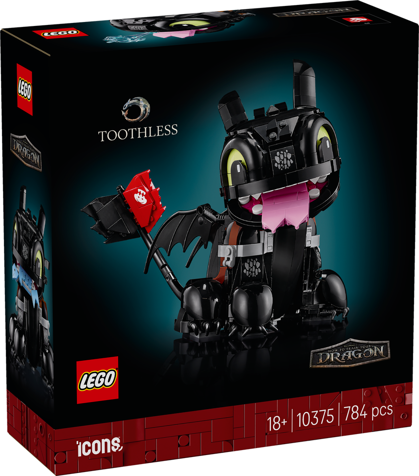 LEGO® Icons Draktränaren: Tandlöse, Byggset för vuxna 10375